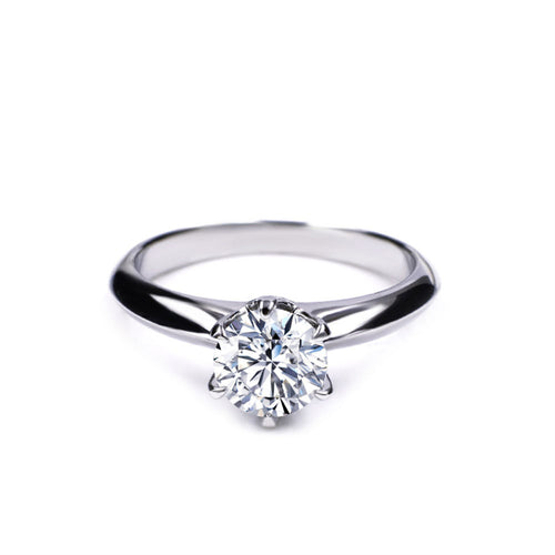 Klassisk Solitaire Moissanite Ring