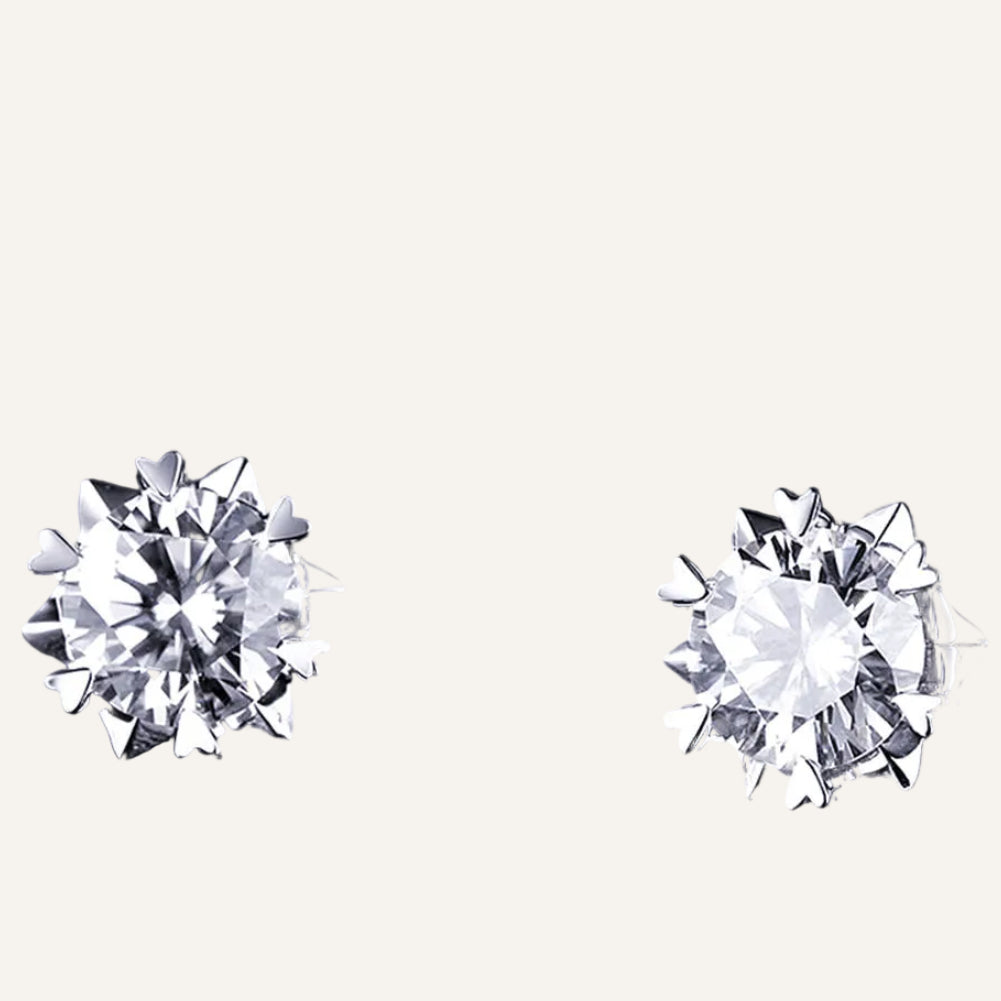 Neve snöflinga örhängen med moissanite från LunNoire